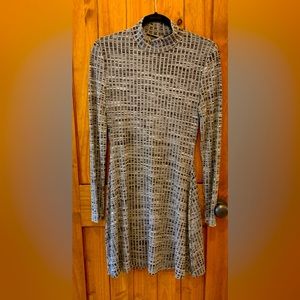 MINKPINK mock neck dress.  Size medium. Black and grey.